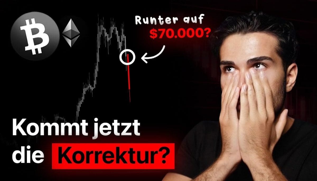 German crypto investor Hoss on impending correction