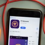 Ein Bild der Pi-Netzwerk-App in einem App-Store für Mobiltelefone