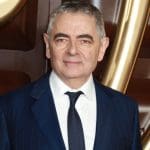 Ein Foto des Schauspielers hinter Mr. Bean, Rowan Atkinson