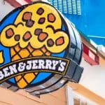 Ben & Jerry's-Schild an der Wand